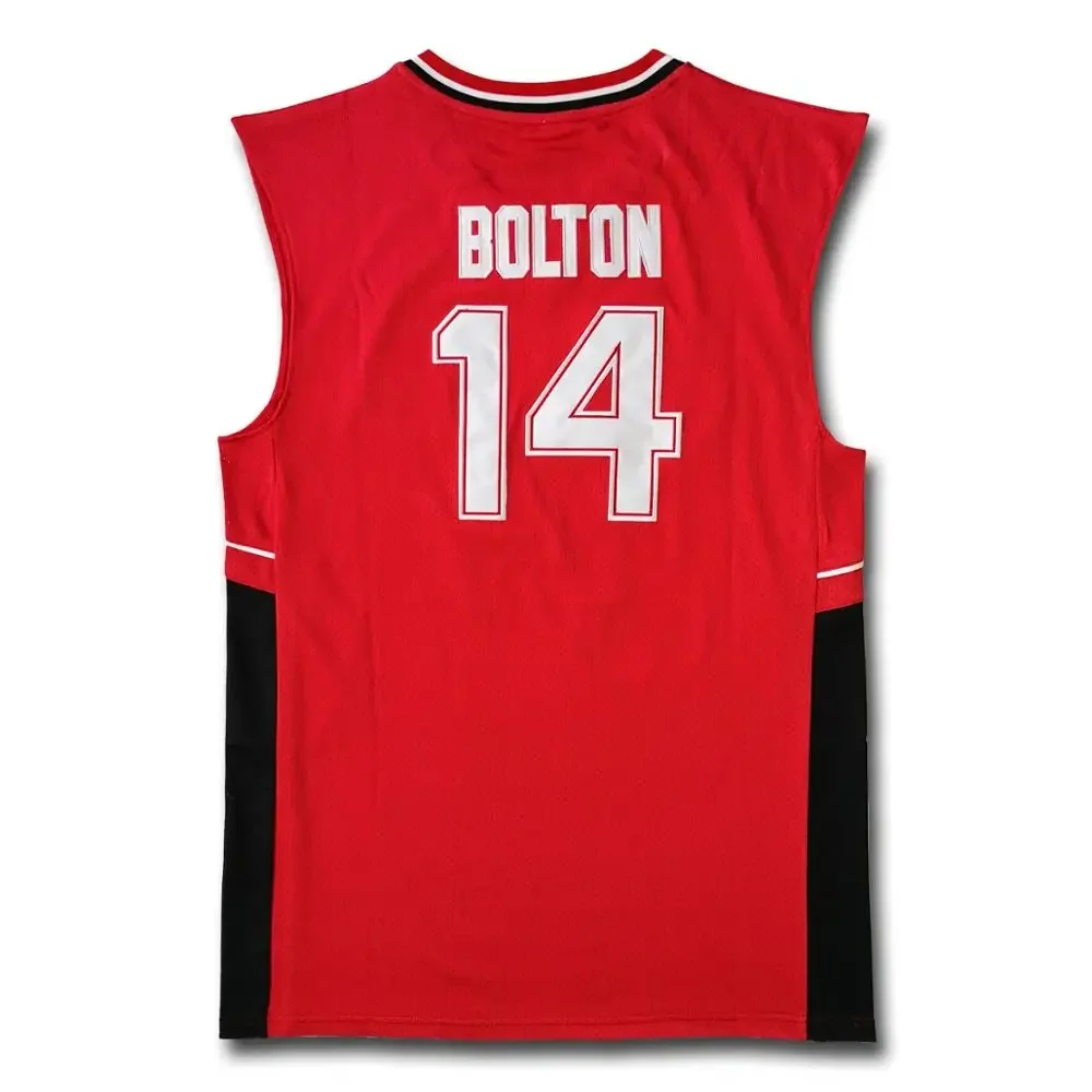 Zac Efron Troy Bolton East High School Wildcats No 14 Red Retro Basketball Jersey Men Stitched Embroidere Jerseys Sport Shirt