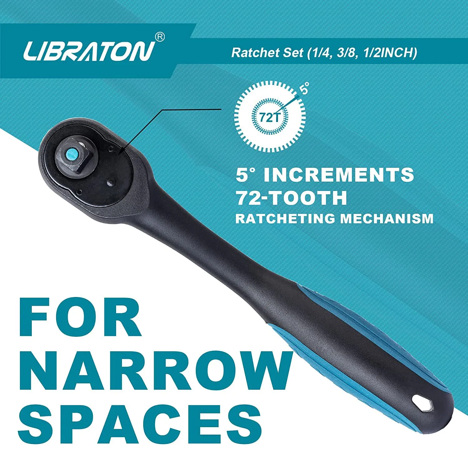 Libraton Ratchet Set, 3Pcs 1/4