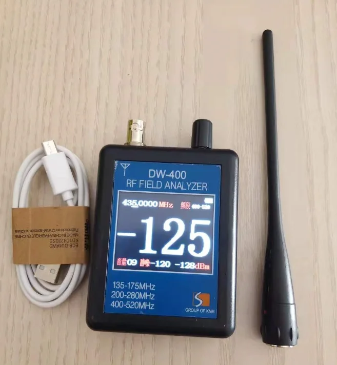 Field Strength Meter High Sensitivity Detector Radio Signal 126db Dynamic DW-400
