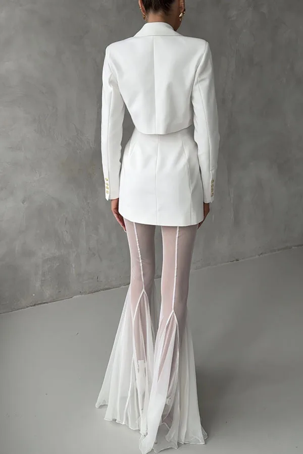 Women Spring Summer New Elastic Slim Flared Pants Loose Fashion Holiday Trouser Solid Color Casual Full Length