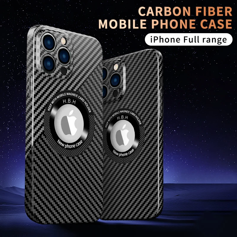 

Carbon Fiber Protective Case for Iphone14-14Promax Covers Magnetic Cover High-quality Cases