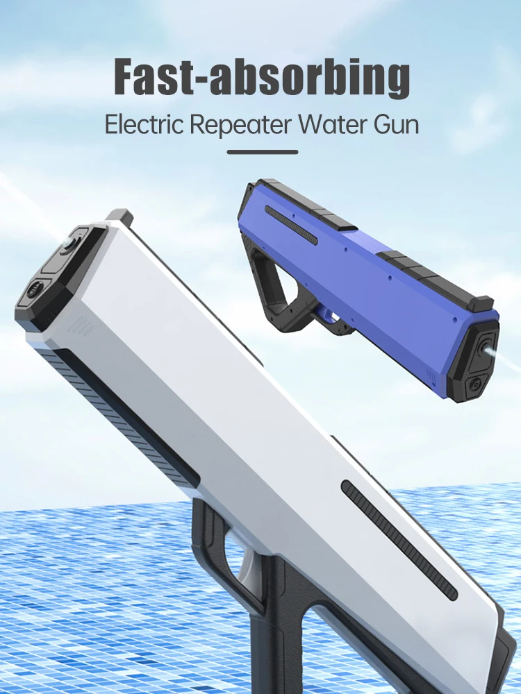 어린이용 전기 물총, 완전 자동 물 흡수, 소커 워터 블래스터, 여름 야외 장난감, 수영장 장난감 