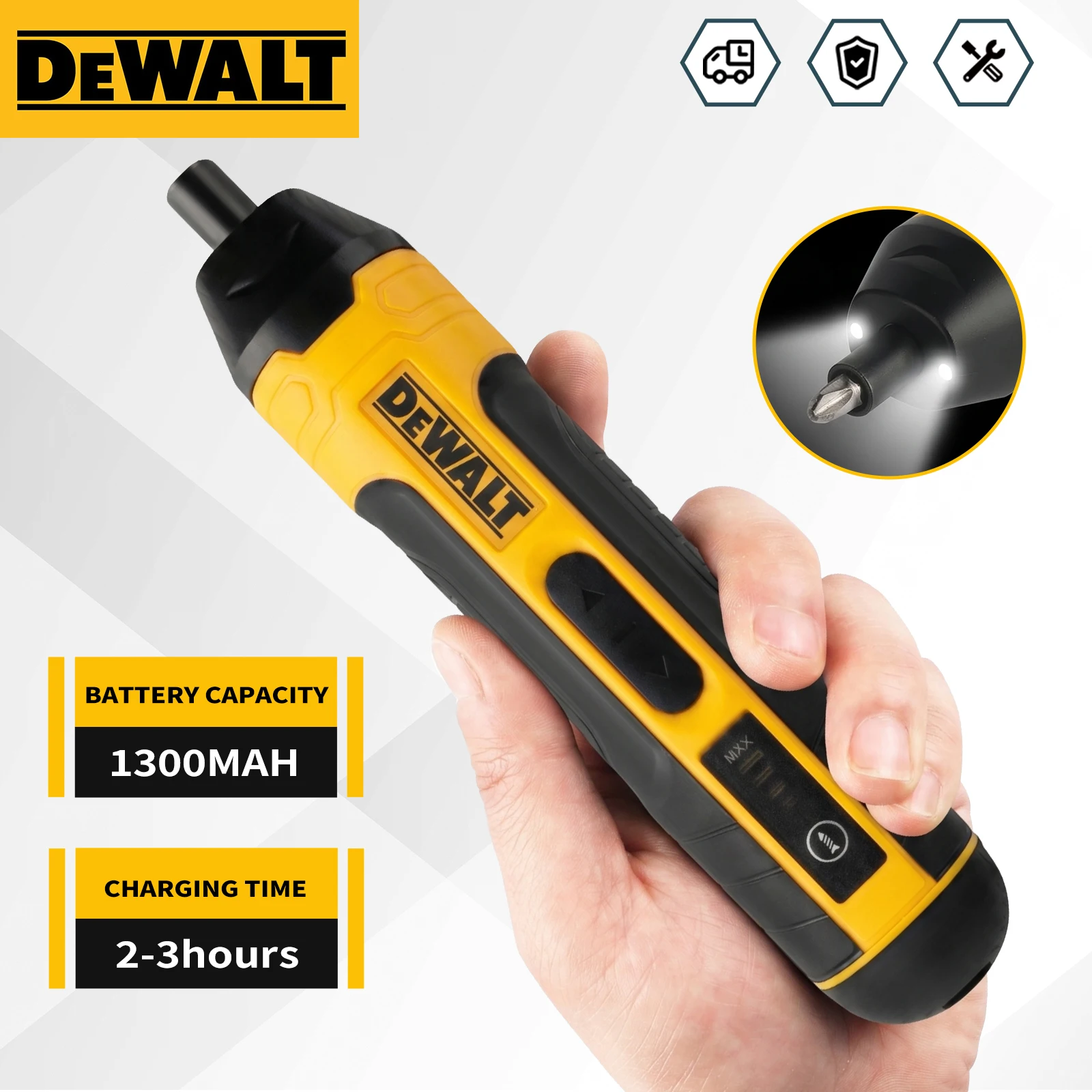 디월트 무선 전동 드라이버 |   3.6V 5N.m 토크 |   1/4인치 척 |   1300mAh 리튬 이온 배터리 HT422