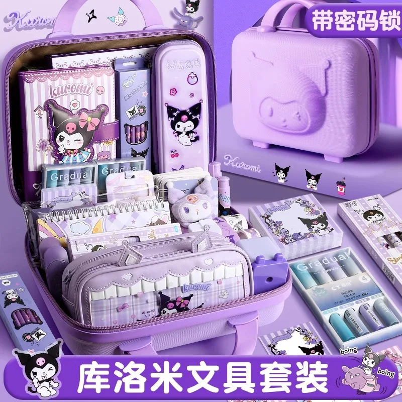 Sanrio kawaii漫画文房具セット子供用、大きなギフトパッケージ