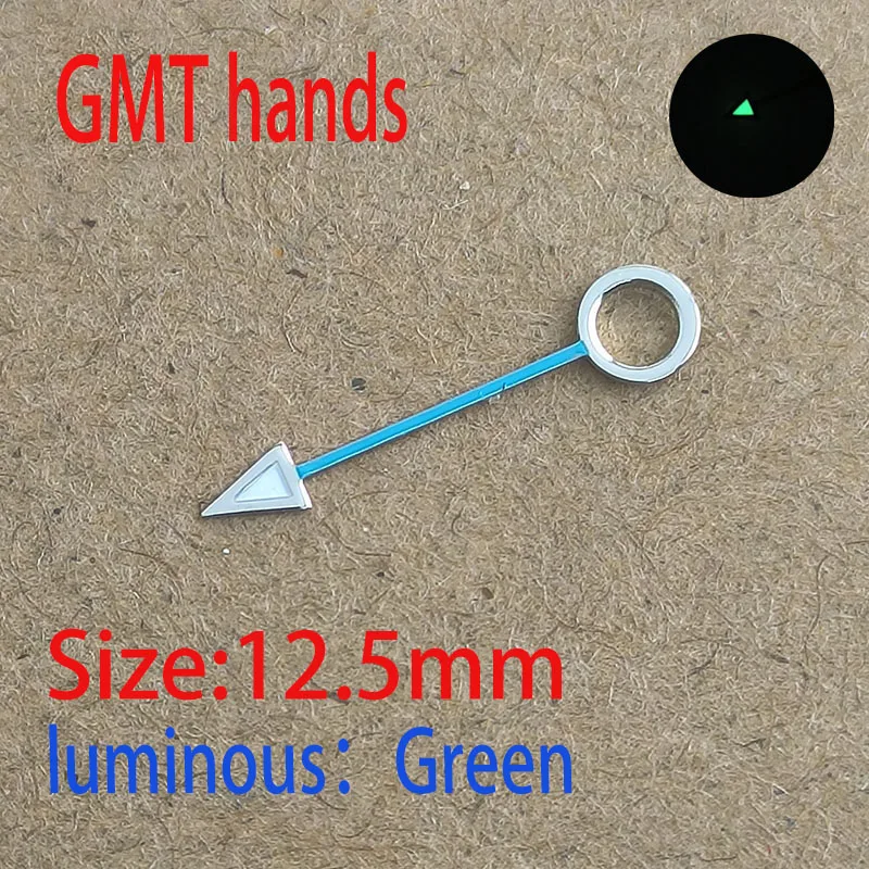 GMT Watch Accessories NH GMT hands Green glow-in-the-dark C3 pointer for NH mechanical 34 movement watch accessories