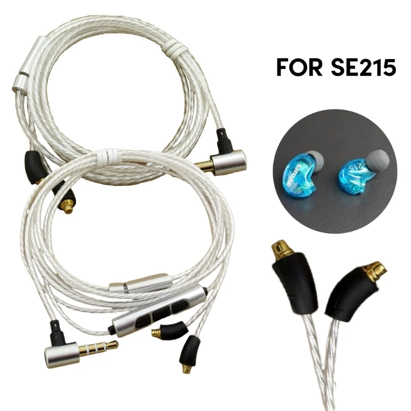 

Improve Sound Quality MMCX Cable for SE535/215 Headphone Cable Durable Headphone Cord Durable and Easy to Store M76A