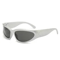 Lunettes de soleil de sport tendance Europe et états-unis Y2K lunettes de soleil lunettes de soleil de mode hommes et femmes lunettes de fête de mode 4