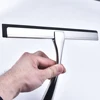 Window Wiper Silicone Rubber Shower Squeegee Blade with Suction Cup Hook Door Hanger 10'' 12'' 14'' inch Bathroom Household Tool 5
