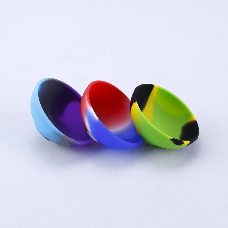 Silicone Bowls 1pc Mini Silicone Bowls Tobacco Silicone Bowl Multicolored Pinch Bowls Reusable Snack Condiment Bowls