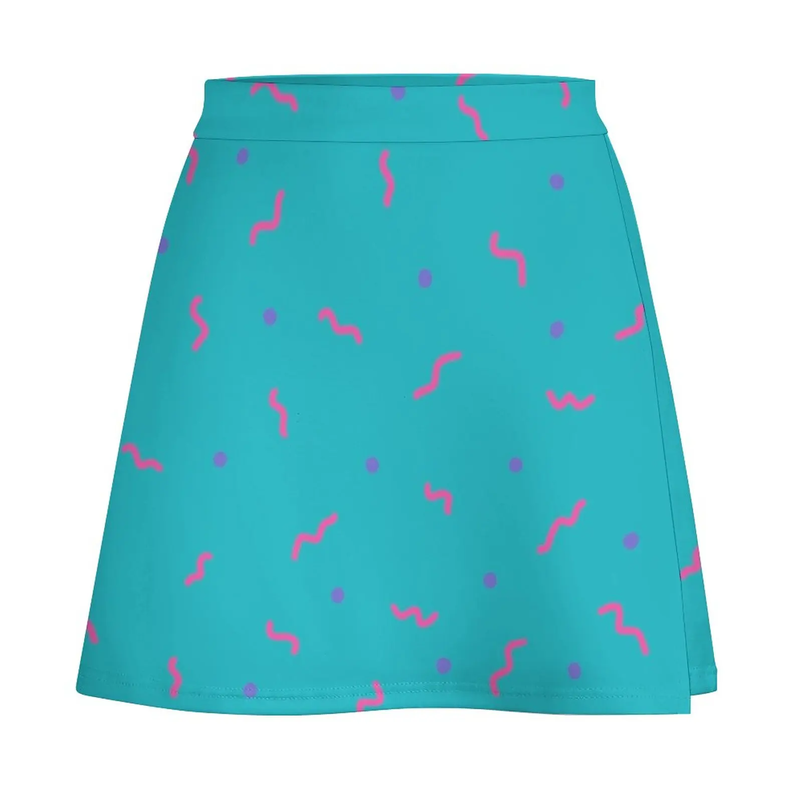Retro Squiggle Mini Skirt midi skirt for women women's clothing trend 2024 shorts