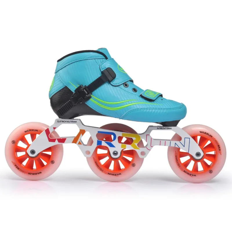 4X90mm Children Kids inline speed skates patines sneaker 3 4 wheels boy girl outdoor sports carbon fiber roller skating shoes kids roller shoes