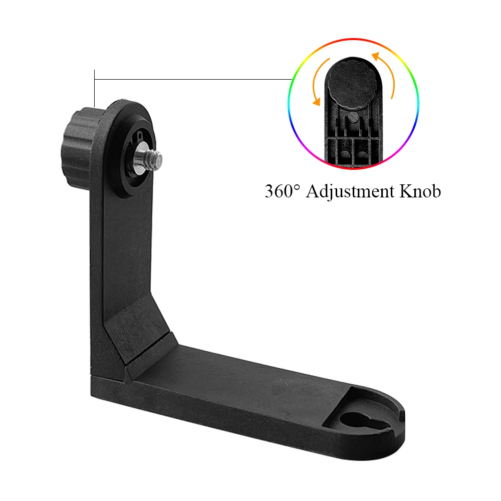 Laser Level Laser Level Bracket MaKeDa Magnetic L-Bracket for 2 Lines Laser Level 1/4' Thread Universal Super Strong Iron Magnet Adsorption Stand