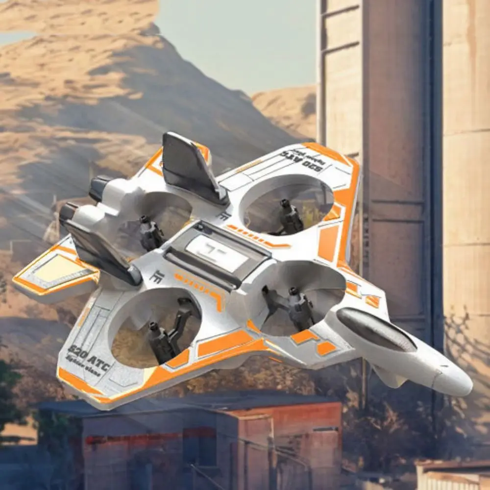 EPP Foam Remote Control Foam Fighter Gravity Sensing Rechargeable Four Motor Helicopter with Light Portable RC Hobby Jet Plane