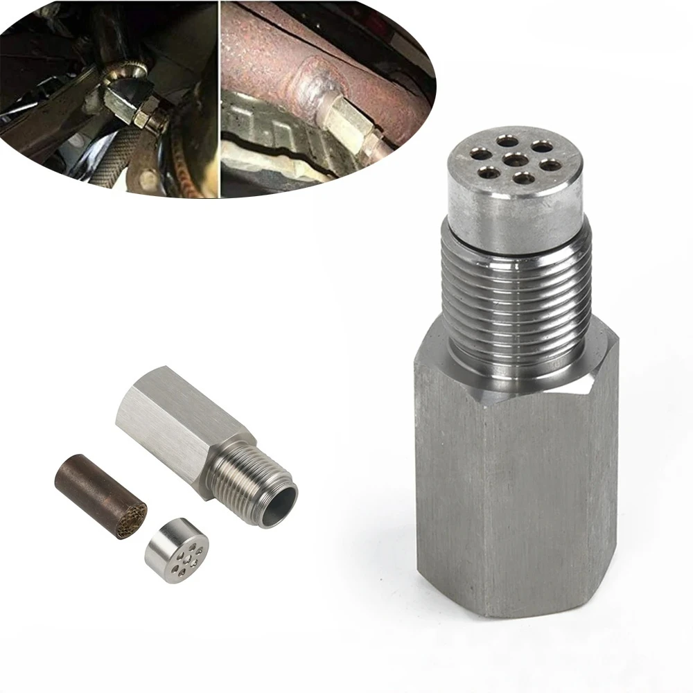 Oxygen Sensor Adapter 1pcs Car Check Engine Light Fix Catalytic Mesh Oxygen O2 Sensor Spacer Adapter Mini Catalytic Converter