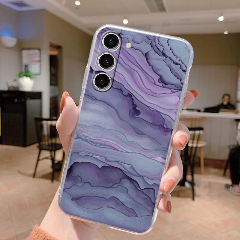 thumbnail image 1 of For Samsung Galaxy S24 Case S24 Plus S 24 Ultra Phone Cover Marble Clear Coque Soft TPU Fundas For Samsung S24+ S24Plus Shell, 1 of 5