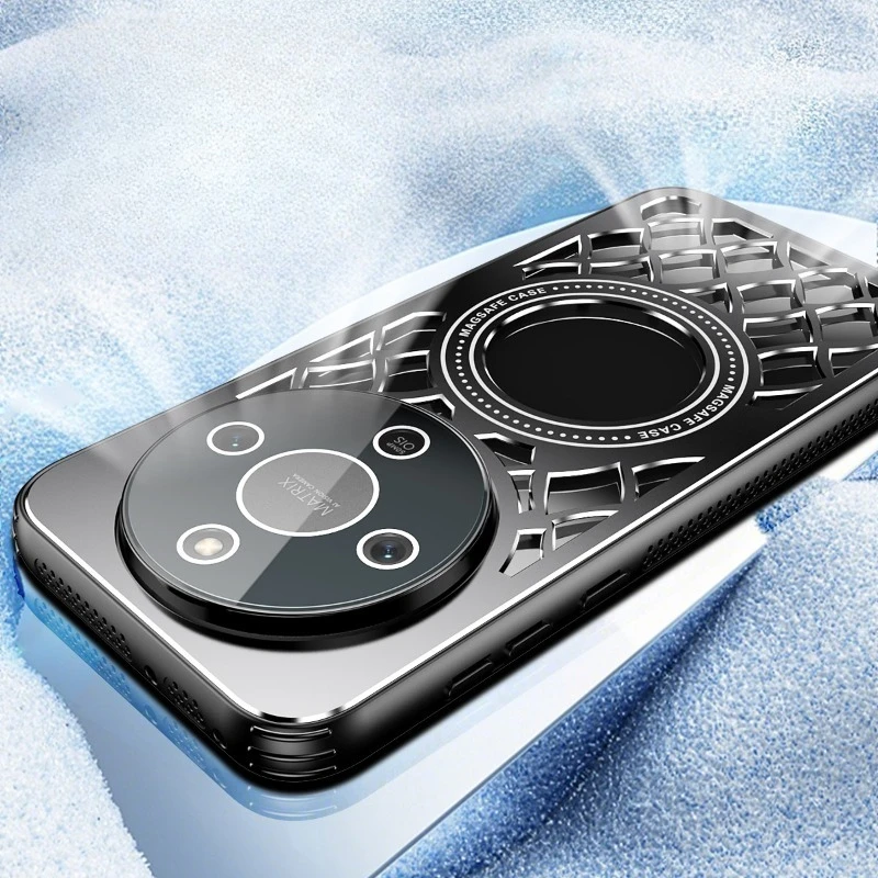 Enhanced Heat Dissipation Aluminum Alloy Magnetic Case with Wireless Charging and Shockproof Lens Film Cover