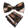 Hi-Tie Viscose Mens Vest With Bowtie Jacquard Solid Plain Striped Waistcoat Jacket Hanky Cufflinks Wedding Business S to XXXL 6