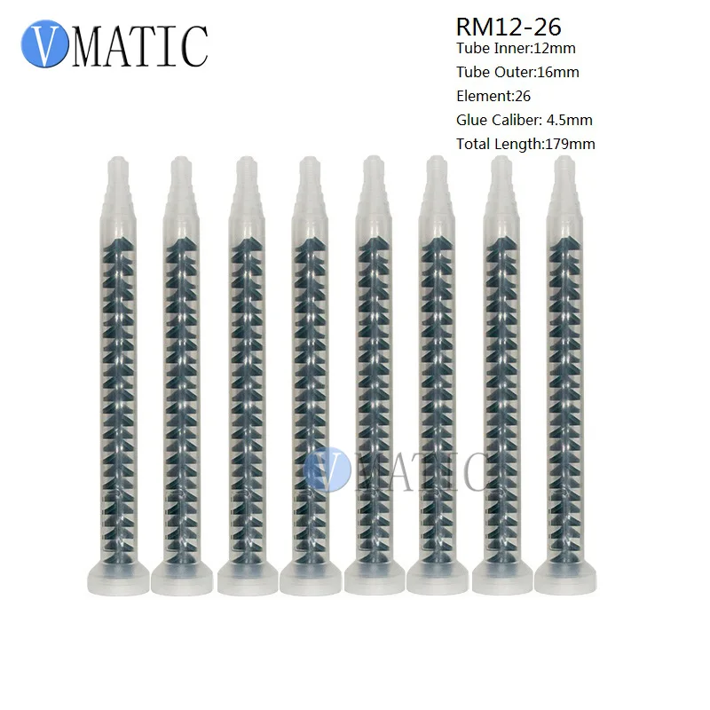 Free Shipping VMATIC Resin Dynamic Mixer RM12-26 Mixing Nozzles Static Mixer 10pcs