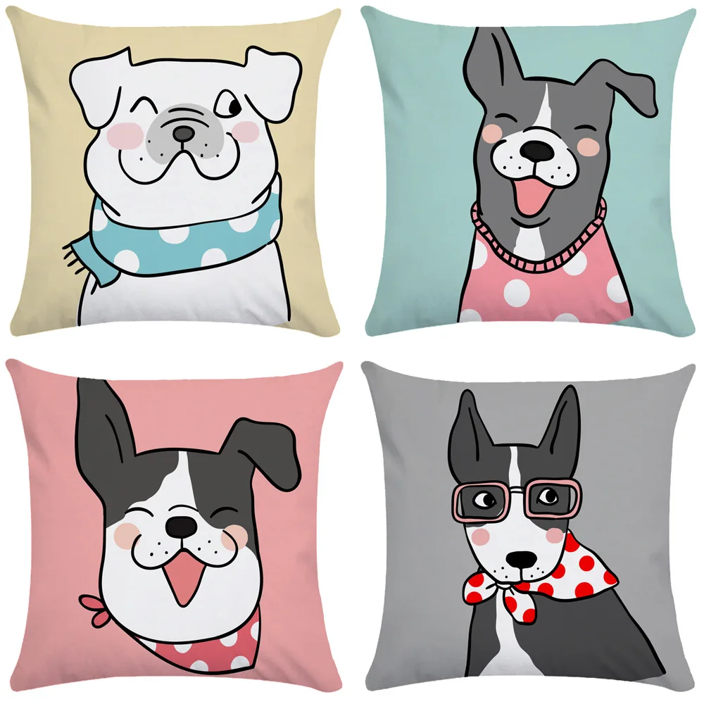 

Decorative Pillowcases Cute Dog Pillow Case Pet Cat Pillow Covers Decorative Home Decoration Modern Sofa Bed Couch Office Chair