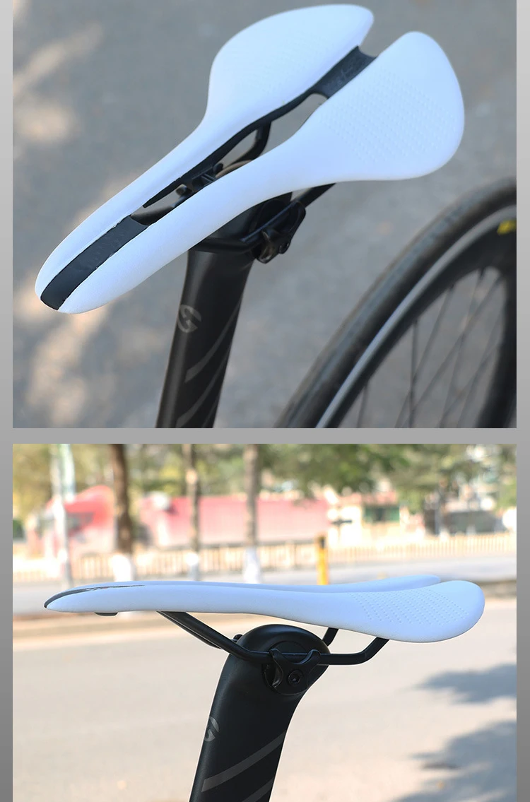 Selle Large Respirante Selle Vélo Confort Cuir PU Pour VTT