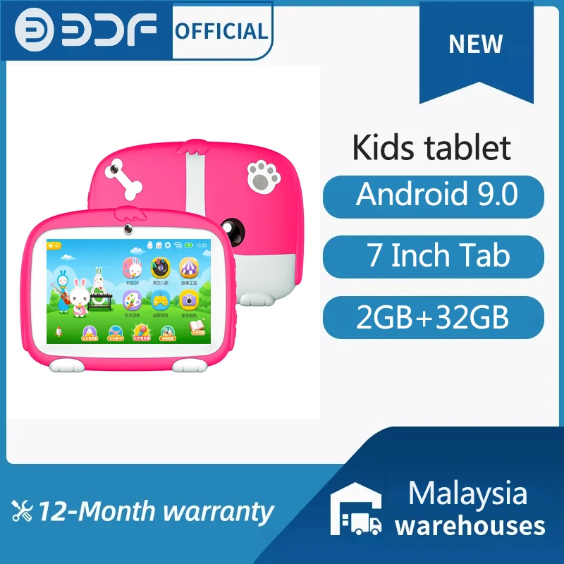 

New Design Kids Tablet 7 inch tablet android 9.0 PC 4000mAh 2GB RAM 32GB ROM Children Learning kiddies tablets