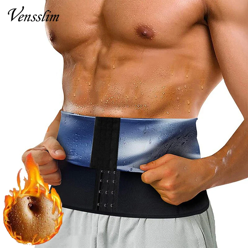 Mens Abdomen Reducer Waist Trainer Sauna Body Shaper Workout Sweat Cincher Belt Tummy Shapewear Sports Sheath Corset