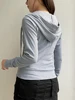 IAMSURE Casual Streetwear Basic Hooded Pockets Sweatshirt Tracksuit Solid Long Sleeve Hoodies Women 2023 Autumn Spring Fashion 5