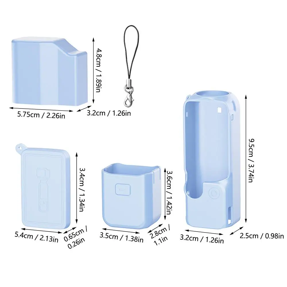 Silicone Protective Kit with Anti-Lost Lanyard for Portable Camera Device