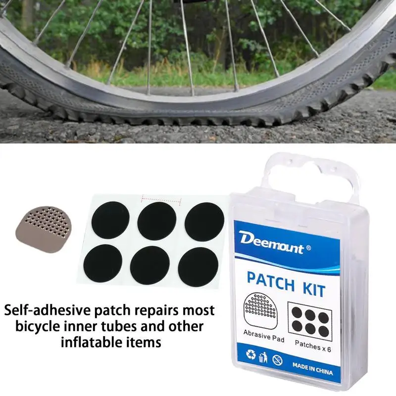 Bike Tire Patch Kit 25mm Glueless Fast Tire Patches Pieces