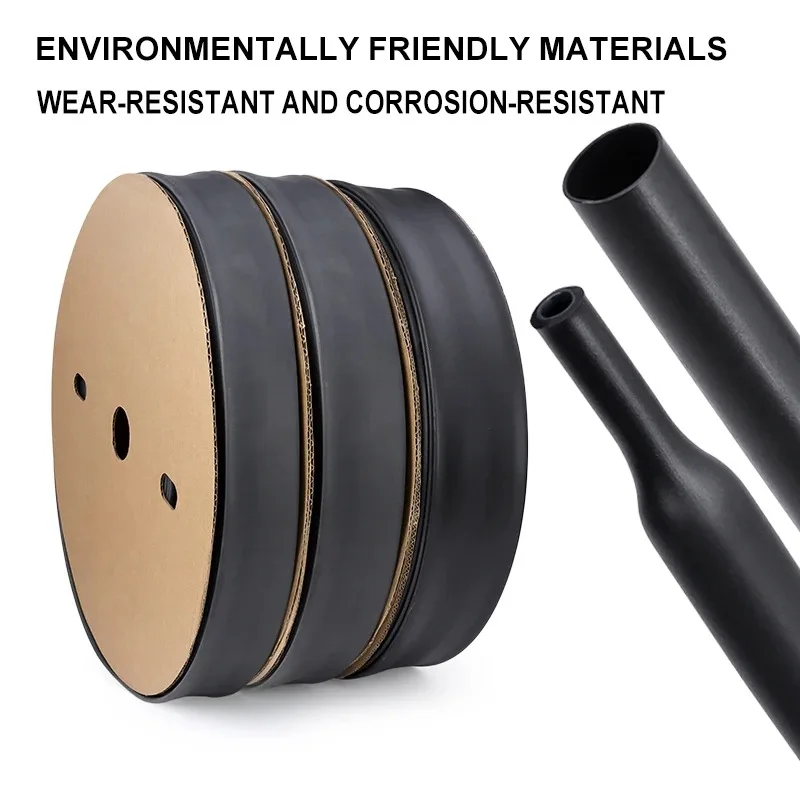 Enhanced Heat Shrink Tubing with Adhesive - Dual Wall Thickened Cable Protector Sleeve