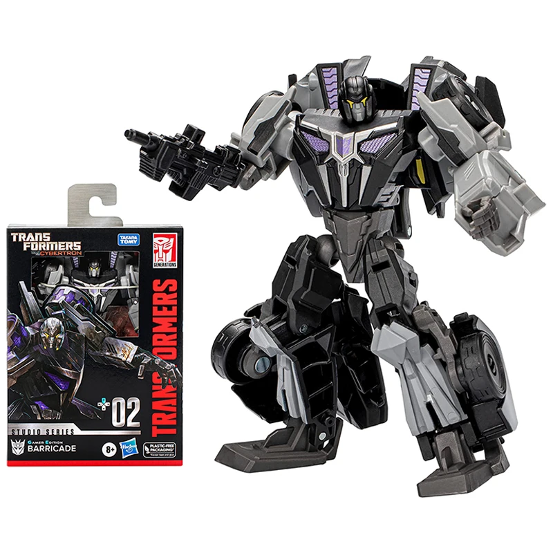 

Оригинальные Игрушки Трансформеры серии Studio Deluxe класса 02, игровая версия, Баррикада, экшн-фигурка, коллекционная игрушка, подарок на день рождения
