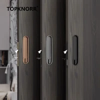 ล่าสุดกระเป๋าประตูเลื่อนประตูล็อคห้องเลื่อนประตูสําหรับภายในล็อคอุปกรณ์ห้องน้ําสไลด์ฮาร์ดแวร์ที่มองไม่เห็น ENTRY Hook 2