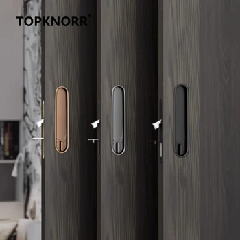 ล่าสุดกระเป๋าประตูเลื่อนประตูล็อคห้องเลื่อนประตูสําหรับภายในล็อคอุปกรณ์ห้องน้ําสไลด์ฮาร์ดแวร์ที่มองไม่เห็น ENTRY Hook 2