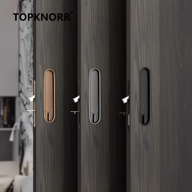 ล่าสุดกระเป๋าประตูเลื่อนประตูล็อคห้องเลื่อนประตูสําหรับภายในล็อคอุปกรณ์ห้องน้ําสไลด์ฮาร์ดแวร์ที่มองไม่เห็น ENTRY Hook 2