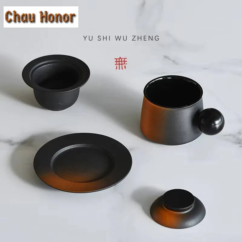 230ml Light Luxury Ceramic with Tea Infuser Tea Mugs Teacups Ball Handle Coffee Cups Ceramic Mug Drinkware Office Cup Water Cups