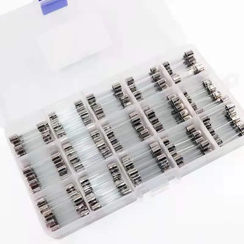 150pcs/box 6*30mm Quick Glass Tube Fuse Assorted Kit Fast Blow 0.5A 1A 2A 3A 5A 6A 8A 10A 12A 15A 20A 25A