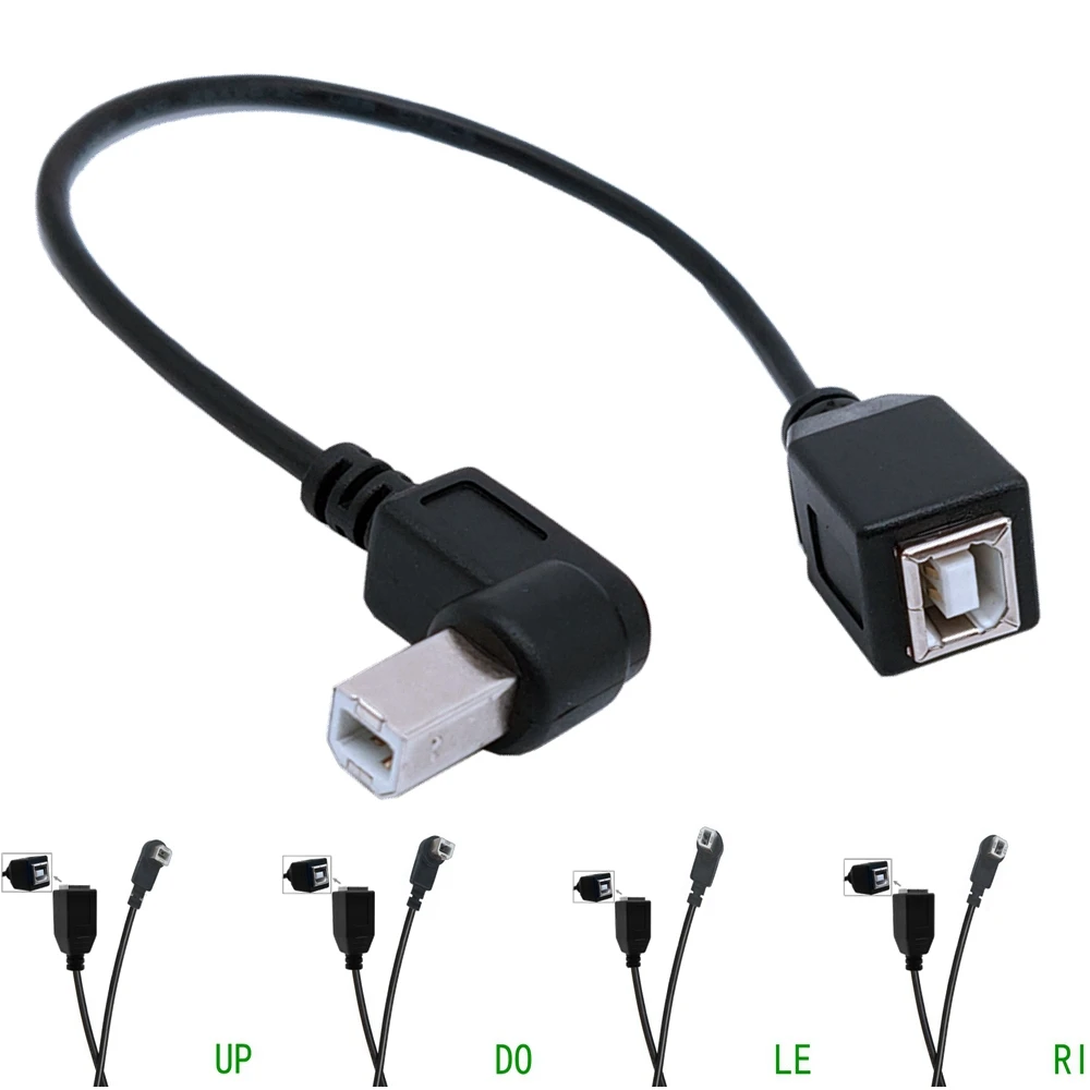 

0.25M USB printing port extension cable printing extension 90 degree elbow USB-B square port extension cable