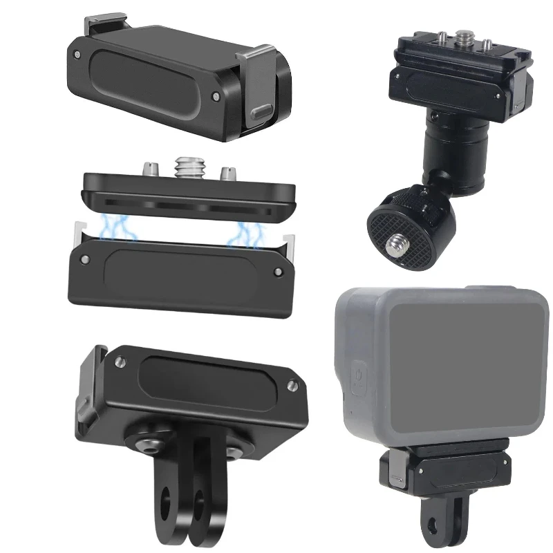 Für Osmo 360 Osmo Action 5pro 4 3 2 Kamera Magnetische Basis Schnellwechselplatte Schnellschalter 1/4 Schraube Stativadapter Befestigungshalterung