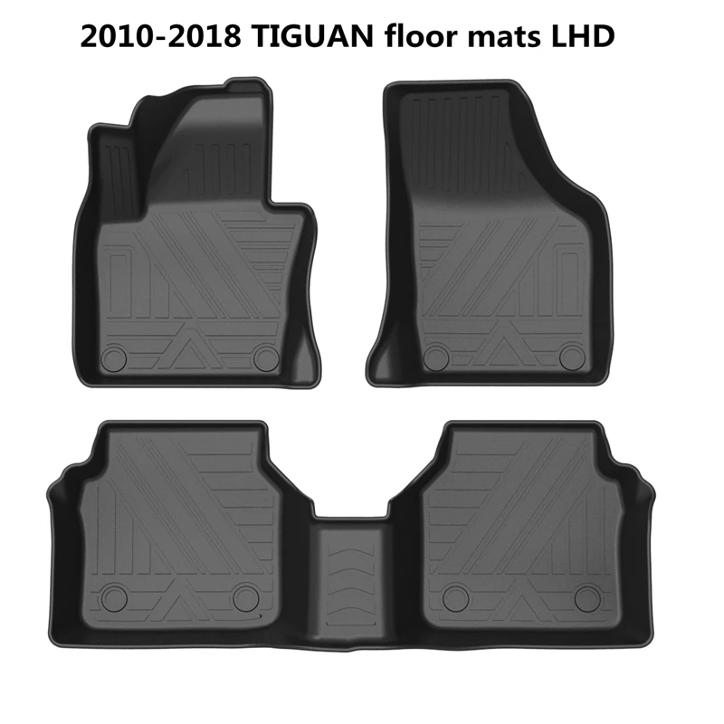 Verwendung für volkswagen tiguan Fußmatten benutzer definierte  Allwetter-Auto-Fuß polster passend für tiguan wasserdichte Kofferraum matte  tiguan Auto Fußmatten - AliExpress