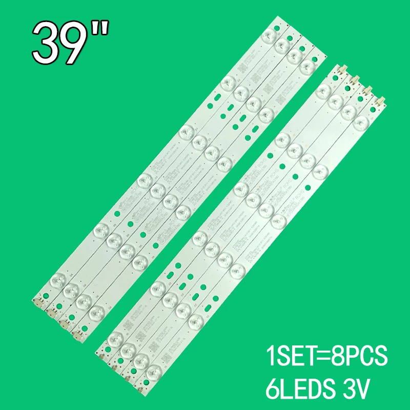 8PCS 6+6LEDs 3V For 39