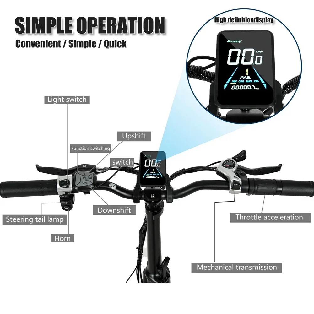 CMACEWHEEL Y20  adult city electric bike, foldable, 18AH battery, 20*4 fat tire Sbc31a26584e34608bcd7ff83ae7f1e5cR