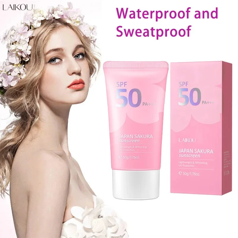Facial Sunscreen Laikou Sakura Moisturizer Sunscreen Cream Spf50