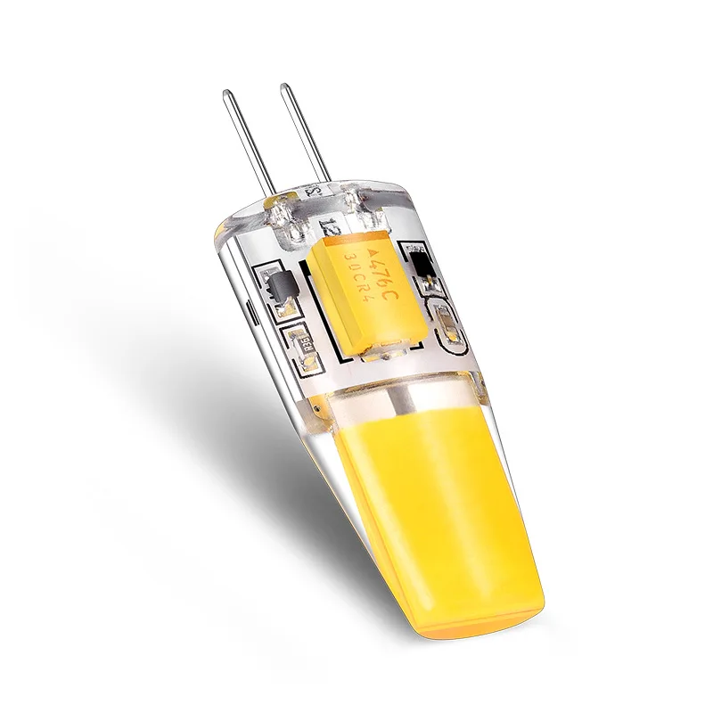 1-10PCS 새로운 미니 G4 12V LED 램프 디 밍이 가능한 3W COB 전구 AC DC 12V Lampada COB 360 빔 Lampada G4 COB 조명 할로겐 교체