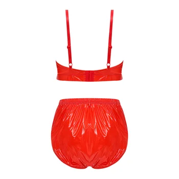 2 Piece Bikini Set for Women Waterproof Adjustable Spaghetti Straps Wirefree Bra with Swim Bottoms Bikini Bathing Suit Beachwear 4