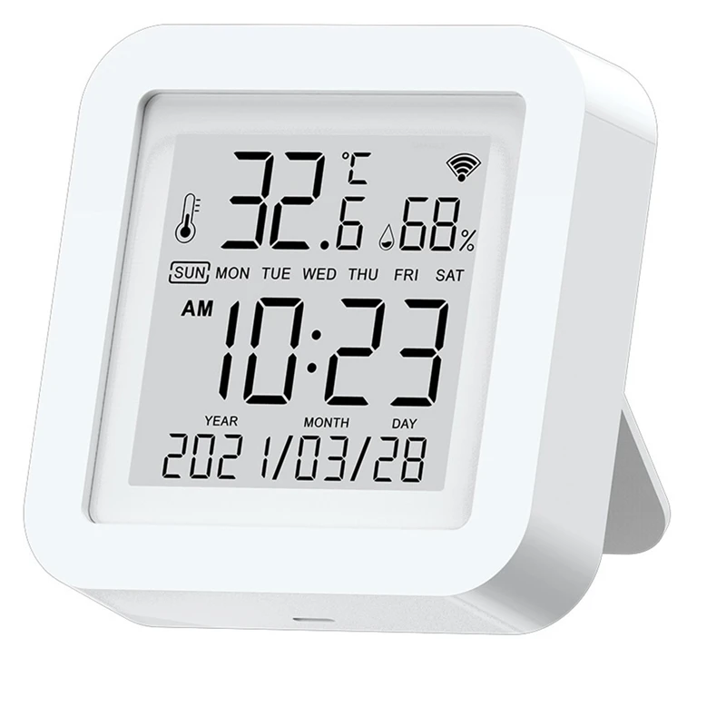 

Wireless Temperature And Humidity Sensor For Smart Home Smart Life TV AC Works For Google Assistant