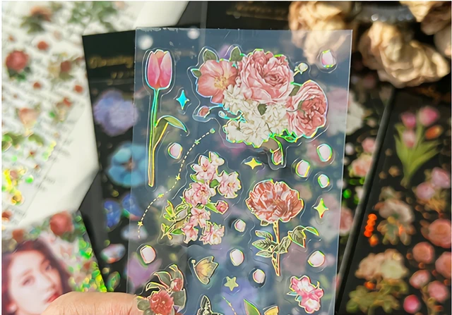 Floral Watercolor Stacked Books Sticker for Sale by DreamiDreams