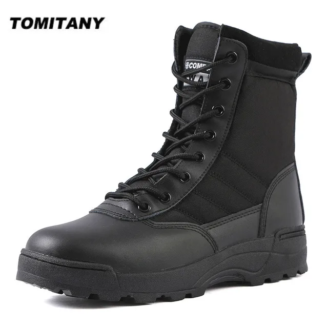Тактические военные ботинки, мужские ботинки, ботинки для пустыни особой силы, женские уличные походные ботинки, ботильоны, Мужская Рабочая защитная обувь 1