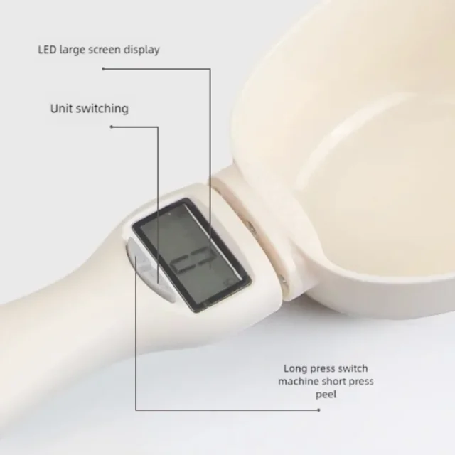 Intelligent Electronic Cat Dog Food Scoop Weighing Scale Pet Feeding Measuring Spoons with Scales Kitchen Pet Food Accessories 4