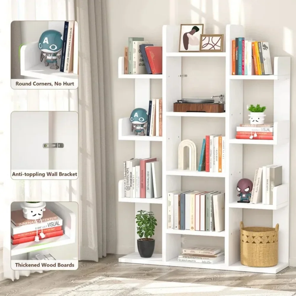 Storage rack book display stand Floor Standing Bookshelf Multi-storey Living Room Bookshelf Open Ended Display Cabinet Modern Simplicity Thickening Storage Rack