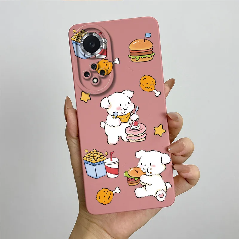 Soft Silicone Sweet Painted Protective Back Cover - Cute Printed Phone Case